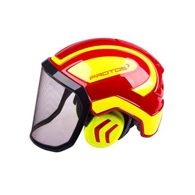 Casque forestier Pfanner Protos rouge/orange