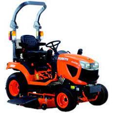 Micro tracteur diesel 4 RM KUBOTA BX231 DV, roues industrielles 18x8.50x10 et 26x12.00x12.