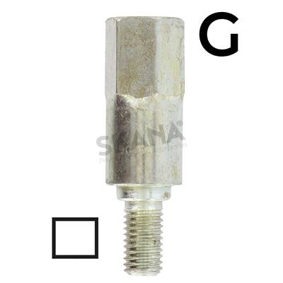 Adaptateur carré 6 mm pour renvoi d'angle universel